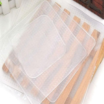 4-Pack : Reusable and Adjustable Silicone Food Covers